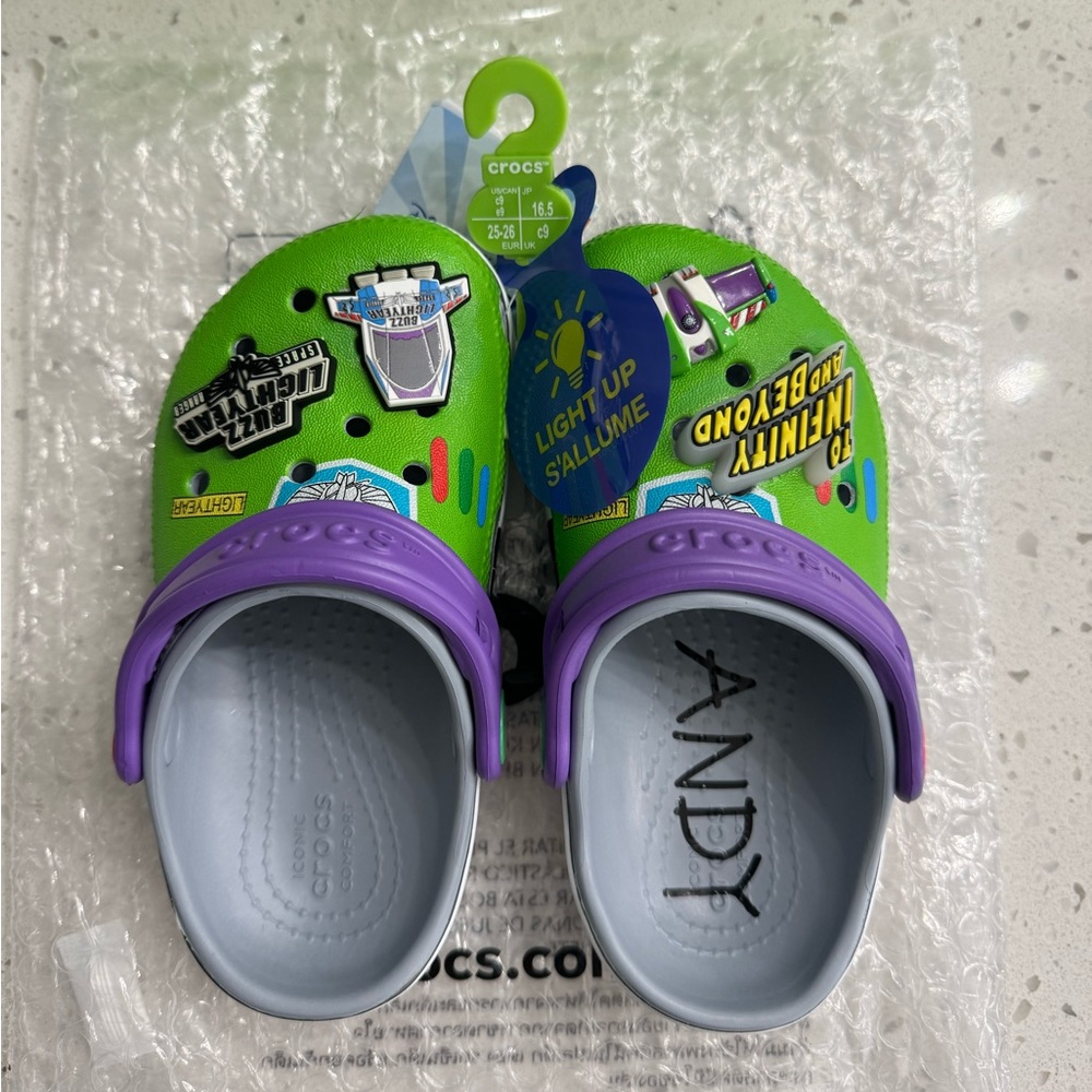 Crocs Toddler Buzz Lightyear Clog Size 9